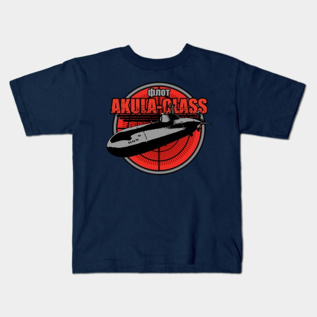 Akula-Class Submarine Kids T-Shirt by Firemission45